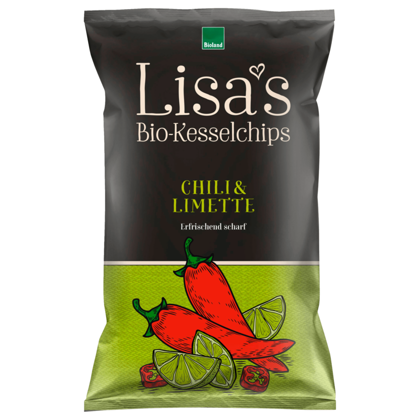 Lisa's Bio Kesselchips Chili & Limette 125g